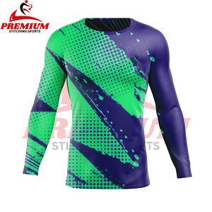 Best Selling Men Rash Guard with Custom Logo High Quality Long Sleeve Compression Shirt Low Price Training Top - Product Image 3