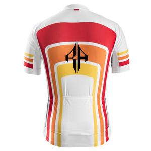 เสื้อเจอร์ซีย์ขี่จักรยานแบบซับลิเมชันของผู้ชายเสื้อ100% แบบรูดซิปวัสดุโพลีเอสเตอร์คุณภาพสูงโลโก้ตามสั่งสำหรับผู้ชาย - Product Image 3