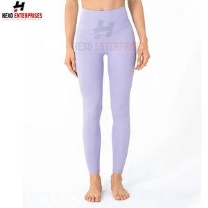 Precio barato, el mejor vendedor, mallas de Yoga de cintura alta para mujer, tela de punto transpirable para ropa de gimnasio - Product Image 2