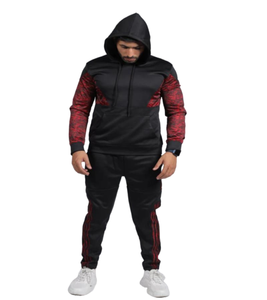 Venta al por mayor chándal de algodón transpirable de dos piezas para hombre XXL 100% algodón entrenamiento Fitness Jogging Wear logotipo personalizable sólido - Product Image 6