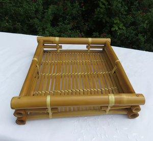 Multipurpose Round Rectangular Bamboo Serving <b>Tray</b> Household <b>Tea</b> Coffee <b>Trays</b> Kitchen Storage <b>Tray</b> - Product Image 4