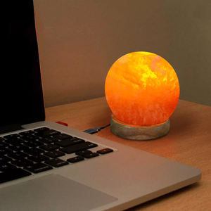 100% Pure Himalayan Pink Salt <b>Lamp</b> Luxury Mini Hand-Carved <b>Cordless</b> & Rechargeable for Home Decor Pakistan's Natural Crafts - Product Image 3