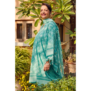 Traje de 3 Piezas Estampado para Mujer con Dupatta, Colección CL-52692B - Product Image 1