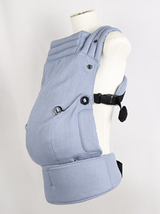 Luce blu ergonomica <span class=keywords><strong>marsupio</strong></span> portatile traspirante morbido per neonati moderno cotone leggero nuovo bambino - Product Image 5