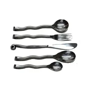 Luxurious Stainless Steel <b>Flatware</b> Set with Mirror Polished Finished Perfect for Home Weddings and Event Dining Accessories - Product Image 1