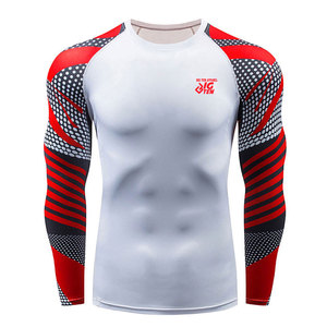 Camiseta Deportiva de Secado Rápido Diseñada con Mangas Largas para Hombre, Camiseta de Compresión para MMA, para Actividades de Fitness - Product Image 1