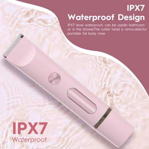 Recortadora de Vello Corporal y Facial Inalámbrica de Doble Cabezal para Mujer, Resistente al Agua IPX7, Uso en Seco/Húmedo, Afeitadora Rápida y Fácil para Bikini y Zona Íntima - Product Image 1