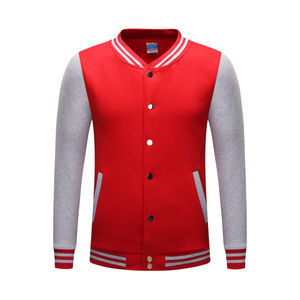 Chaqueta universitaria de manga de cuero bordada personalizada para hombre, Chaqueta corta de béisbol universitaria negra, estilo de pareja, venta al por mayor - Product Image 6