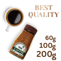 Boisson au Café Instantané Lyophilisé Robusta Torréfié, Fabriquée au Vietnam, 60/100/200g, Échantillon Gratuit, Fabrication de Boissons, Marque Blanche OEM