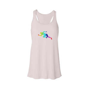 <b>Rainbow</b> Flowy Racerback Tank Breathable Knitted Fabric for Running Man - Product Image 1