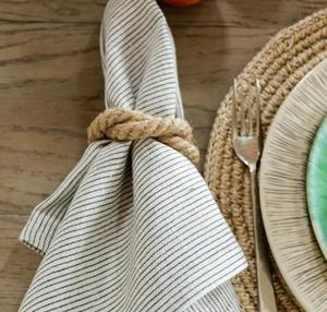 Vente en gros de ronds de serviette décoratifs de luxe en jute Décoration de table Événements avec porte-serviettes en bois, métal et rotin Hôtels - Product Image 2