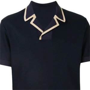 เสื้อไม่มีรอยต่อแขนสั้นสำหรับผู้ชายเสื้อคอตต้อน100% ถักแบบเรียบระบายอากาศได้พอดีกับกอล์ฟ - Product Image 6