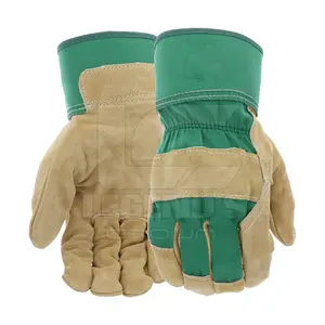 Индивидуальные брендовые термостойкие длинные кожаные рабочие перчатки сварочные защитные перчатки поставщики из Пакистана