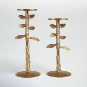Bougeoir en métal décoratif de luxe à 3 bras en forme de branche d'arbre dorée, centre de table, vente en gros, pour les mariages, les fêtes et les événements - Product Image 4