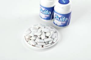 Produsen gigi pemutih gula Vegan alami gula kedelai bebas <span class=keywords><strong>Gluten</strong></span> Xylitol rasa buah botol cokelat jumlah besar permen karet - Product Image 6