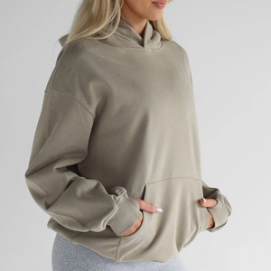 Sudaderas con Capucha de Alta Calidad 100% Algodón para Mujer, Sudadera Deportiva de Moda, Sudadera con Capucha para Mujer al por Mayor, Tallas Grandes 2026 - Product Image 2