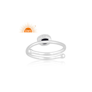 Anillo apilable de piedras preciosas de lapislázuli Natural de plata de ley fina superventas, joyería personalizada para mujer, regalo para ella - Product Image 2