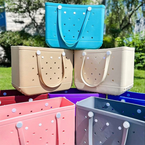 Bolsa de Playa de EVA a Cuadros de Gran Capacidad (1300g), Impermeable, con Estampado, Regalo Corporativo, con Obsequio - Product Image 3