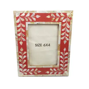 Natural Quality Mother Of Pearl Inlay Photo Frame For Decoration Mother Of Pearl & Bone Inlay Photo Picture Frame