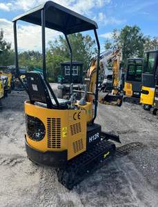 LIVRAISON GRATUITE AGT H12R Approuvé EPA CE Mini-excavatrice de 1,2 tonne 13,5 CV Cylindre hydraulique Eaton Moteur principal Pompe Boîte de vitesses Engrenage PLC - Product Image 4