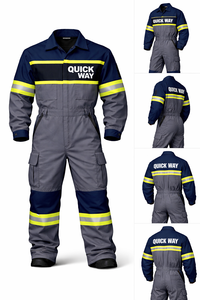 ชุดทำงานแบบสั่งตัด ระบายอากาศได้ดี น้ำหนักเบา มองเห็นได้ชัดเจน ผลิตจากโพลีเอสเตอร์ ไซส์ใหญ่ กันน้ำ ไม่ยับ คุณภาพดี - Product Image 5