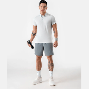 Bermudas de LICRA de secado rápido para hombre con cintura elástica tejida, estilo deportivo, bolsillos ocultos, servicio OEM disponible - Product Image 4