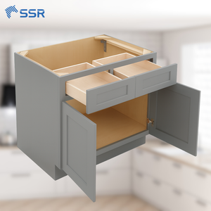 Armoire de base shaker moderne de haute qualité RTA SSR VINA, écologique, B33-B42, 2 portes, 2 tiroirs, couleur personnalisée, Vietnam - Product Image 1