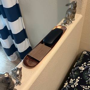 Plateau de service élégant de style vintage plateau martelé en cuivre fait à la main rangement de cuisine moderne en métal de haute qualité décoratif - Product Image 4