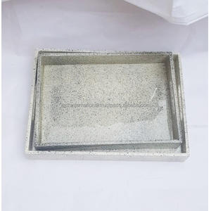 Plateaux alimentaires en bois d'acacia plateau de service de fruits planches avec poignée plateau à pain plateau de service - Product Image 3