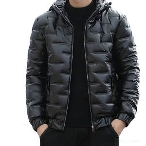 Chaqueta acolchada cálida de invierno informal para hombre al por mayor, abrigo de poliéster 100% con relleno de algodón con capucha de talla grande para otoño temporada nueva - Product Image 4