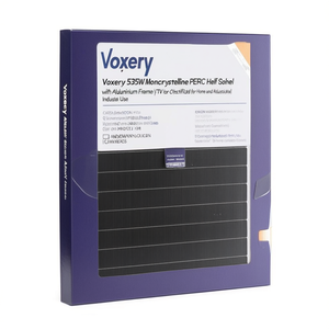 Panneau solaire monocristallin PERC à demi-cellules Voxery 535W avec cadre en aluminium certifié TUV pour une utilisation domestique et industrielle - Product Image 2