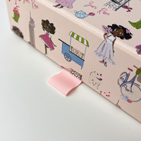 Boîte-cadeau de vêtements pliants haut de gamme avec ruban Logo personnalisé Chemises habillées de mariage de luxe Chaussures Boîte d'emballage magnétique Vêtements de bébé