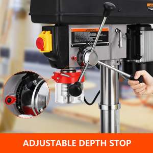 Taladro de Banco de Hierro Fundido de 13 Pisos, 7.5 Amperios, 120V, Motor de Cobre Puro, Velocidad Variable de 288-3084 RPM, Inclinación de 0-45 Grados - Product Image 2