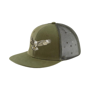 Hot Performance Structured 6 Panel Trucker Hat Malla bordada Logo Flat Brim Snapback Sport Cap Venta caliente para hombres Mujeres Running - Product Image 3