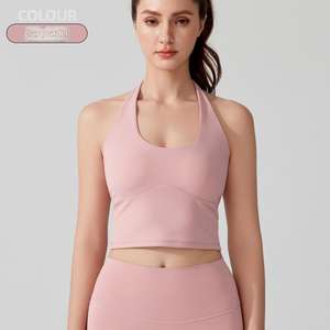 Soutien-gorge de sport Aoyema pour femmes, à haute intensité, confortable, col en U, avec rembourrage de poitrine, dos élégant, push-up, pour le yoga - Product Image 5