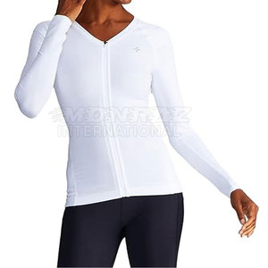 Camisetas de Compresión de Secado Rápido para Mujer, Corte Ajustado, con Cierre, Ecológicas y Transpirables, para Gimnasio y Entrenamiento - Product Image 1