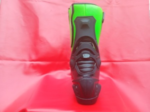 Chaussures de moto en cuir de vache véritable de qualité Botte de moto de course automobile Botte de cheville longue Chaussures de course en cuir de moto - Product Image 4