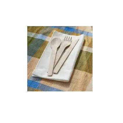 Vassoio multifunzionale di alta qualità Set di posate personalizzate per Hotel e ristorante cucchiaio di legno coltello e forchetta bacchette tavolo da pranzo