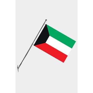 Ensemble de mât de drapeau télescopique mural pour drapeaux et bannières, fabriqué en polyester durable avec des graphiques imprimés numériquement - Product Image 1