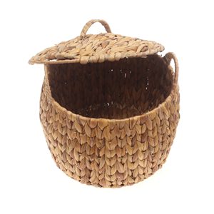 Cesta de Almacenamiento de Jacinto de Agua con Tapa, Cesta Tejida a Mano Natural, Conveniente para el Almacenamiento en la Cocina del Hogar, Procedente de Vietnam - Product Image 3