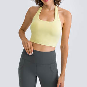 Nouveau soutien-gorge de sport pour femme 2026, personnalisable avec logo frontal, pour yoga et course à pied, maintien moyen, tissu respirant à séchage rapide - Couleurs personnalisables - Product Image 3