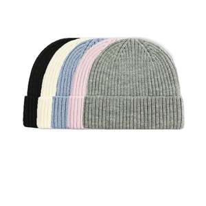 Bonnet d'hiver en spandex/coton Logo brodé personnalisé Tricoté épais Image chaude Style pour hommes femmes unisexe Fournisseur en gros - Product Image 4