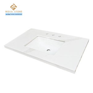 Nv838 thạch anh Vanity phòng tắm hàng đầu Countertop cũng-Đóng gói về thời gian giao hàng nhiều lớp Độ dày Vanity hàng đầu Việt Nam nhà cung cấp - Product Image 2