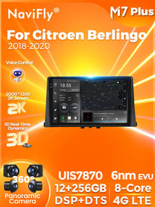 MEKEDE M6 3D 8 cœurs 8 256 Go le plus récent système Android vidéo de voiture qled écran tactile pour Citroen <span class=keywords><strong>Berlingo</strong></span> 2018-20205 - Product Image 4