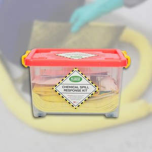 Chemical Spill Kit 10 Liter with Clear Box Emergency Chemical Absorbent Spill Response Kit for Industrial Workplace Laboratory - Product Image 3