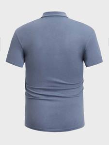 Conception personnalisée bloc de couleurs séchage rapide t-shirt de golf décontracté polo pour hommes - Product Image 3