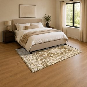 <b>RUGS</b> DEPOT LXDP-0261 Wholesale Beige Brown Traditional Medallion Digital Printed Machine Washable Chenille Area <b>Rug</b> <b>Non</b> <b>Slip</b> - Product Image 3