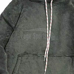 Concevez votre propre hiver de haute qualité hommes 100% coton sweats à capuche en polaire solide couleurs personnalisées Logo surdimensionné Fit quantité en vrac - Product Image 5