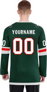 Chemise de maillot de hockey sur glace vierge bon marché en gros Concevez votre propre uniforme de hockey sur glace Service OEM ODM disponible - Product Image 4