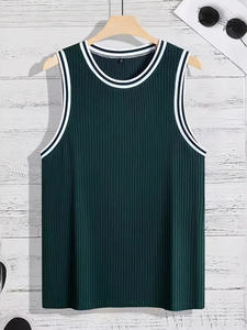 Best Design Summer Sport Wear Gym Stringer Lightweight Fitness Training <b>Vest</b> <b>Slim</b> Fit Comfortable Weightlifting Singlet For Men - Product Image 3